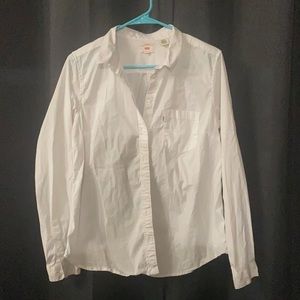White Levis long sleeve blouse